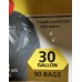 Garbage Bags - Kirkland Brand / Size Is 30" X 33" With Drawstrings / 1 x 90 Bags     